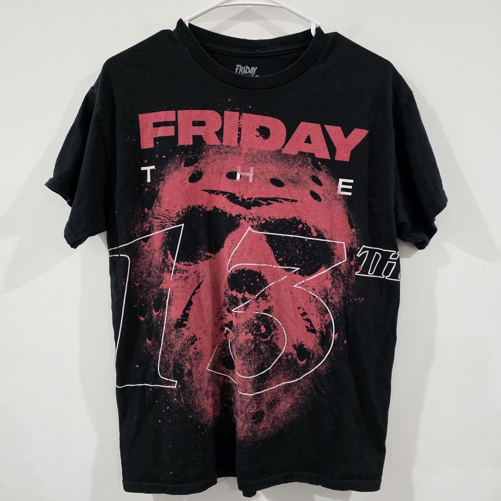 Friday The 13Th Mens Graphic T‎ Shirt Size Medium Jason Hockey Mask Horror 80S